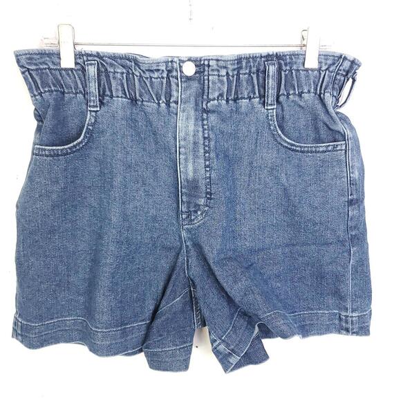 J. Crew Pants - J Crew SHorts Womens Size 28 Paperbag Waist Medium Wash High Rise Stretchy